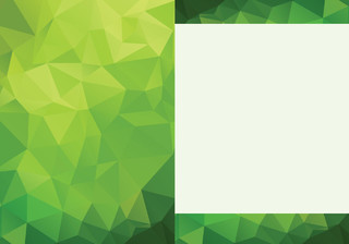 绿色晶格化环保画册封面背景